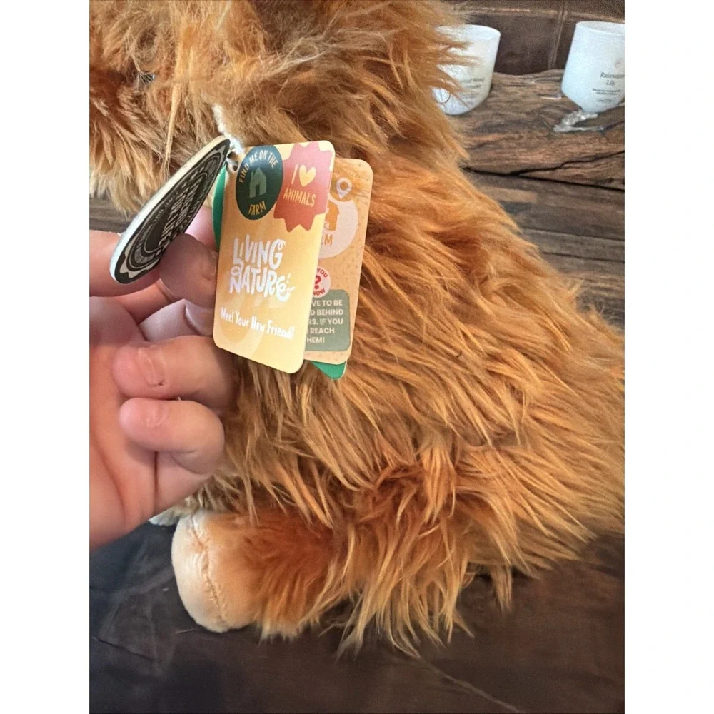 Living Nature Highland Cow Soft Toys - AN341!